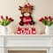 Glitzhome® 14" Valentine's Wooden Love House & Tree Table Décor